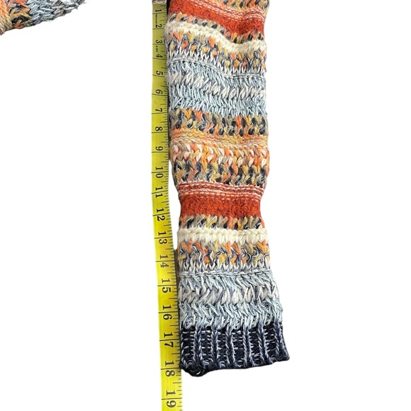 Anthropologie Knitted & Knotted Multi-colour Open Front Cardigan (XS) - Picture 12 of 16